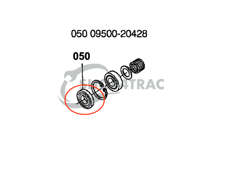 Sceau à huile transmission Kubota B1550 - B7100 | BX1500 - BX2680 | F2000 - F2400 | Kioti CK20 | TC20428 - 4