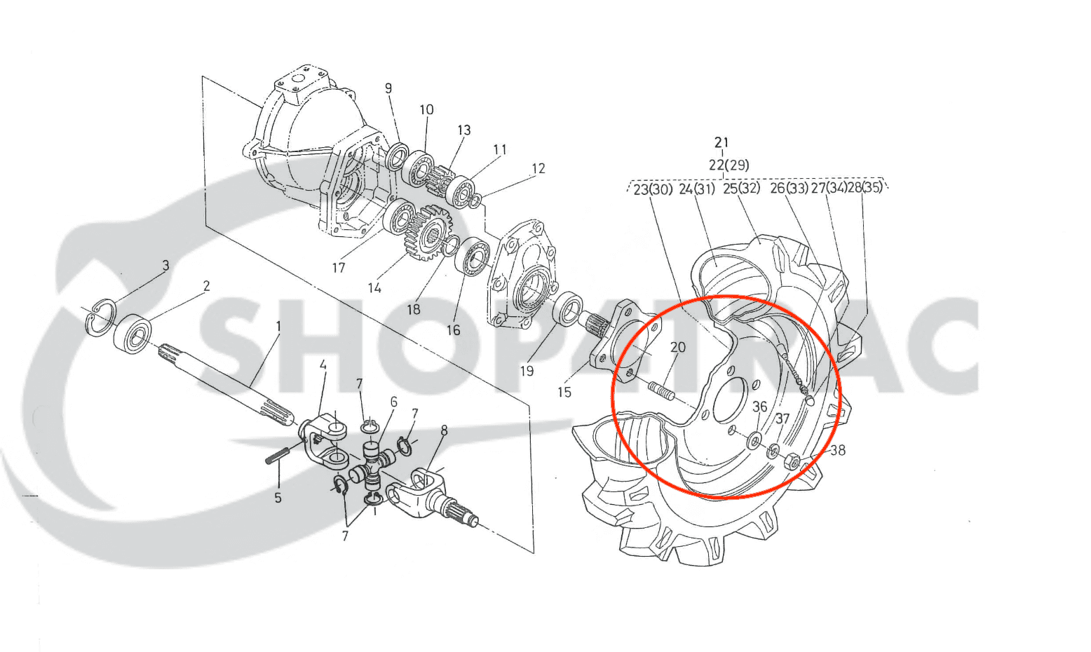 Roue | jante Kubota B1200 - B4200 | B6000 - 2