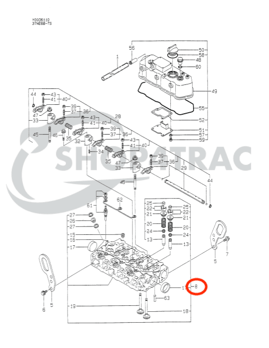 Culasse 3D68 | 3TN68 | 3TNA68 | 3TNE68 | 3TNV68 - 2
