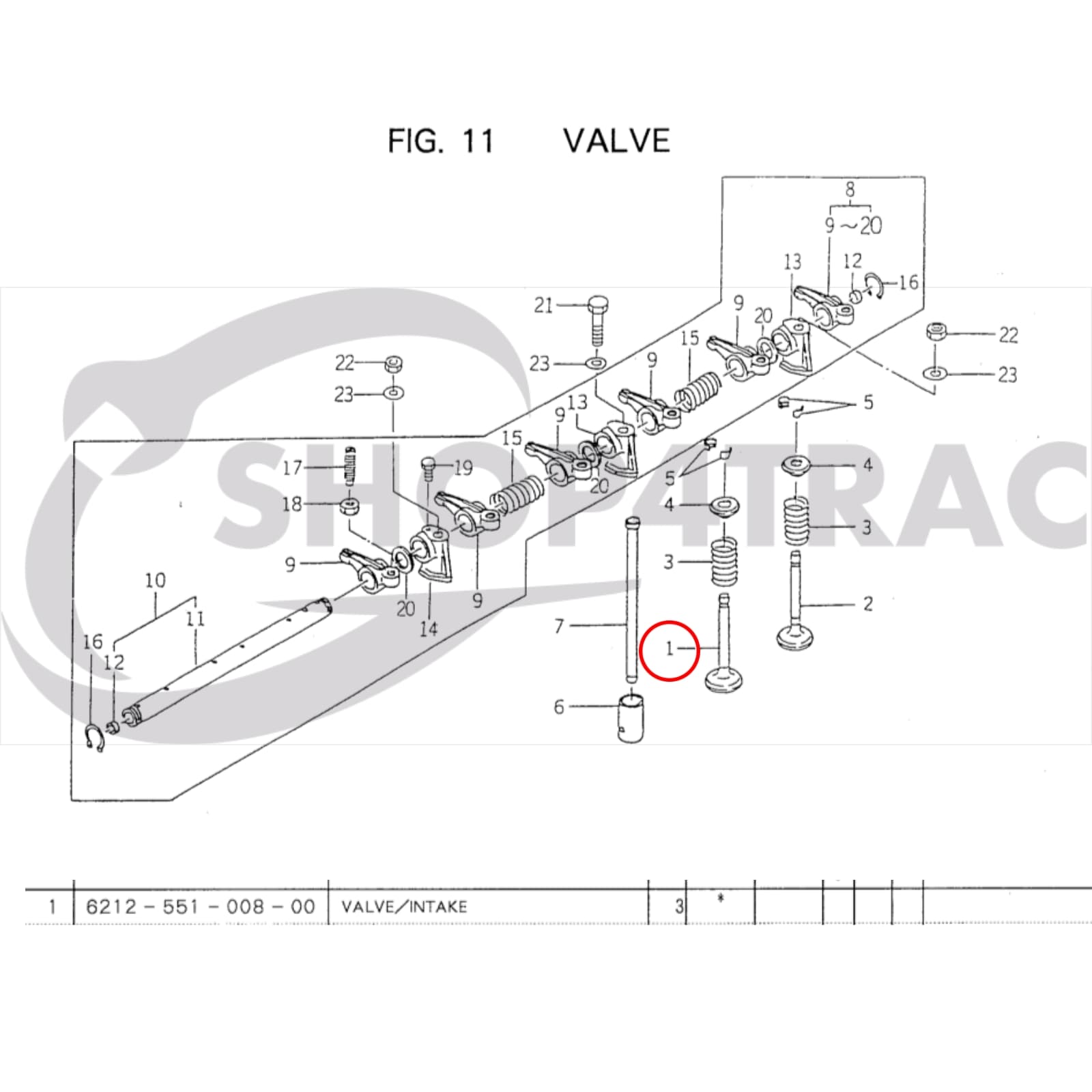 Soupape d'admission moteur ISEKI E3CD | E3CE | E3CF | Pièce d'origine | OEM