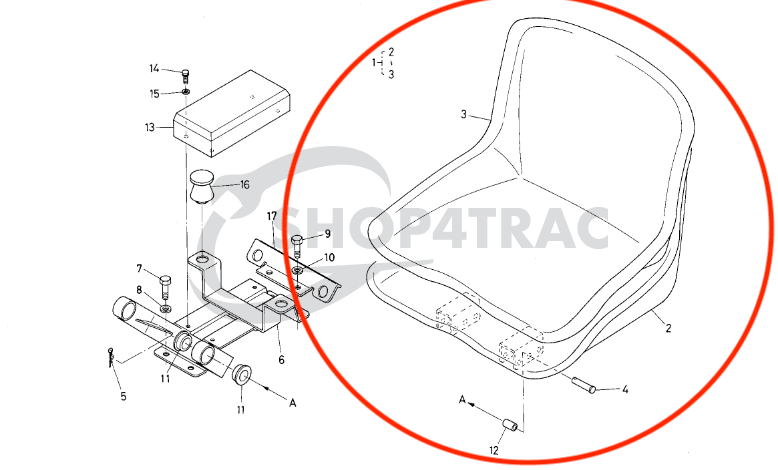 Chaise Kubota B1200 - B1702 | Zen-Noh ZB1200 - ZB1902 - 4