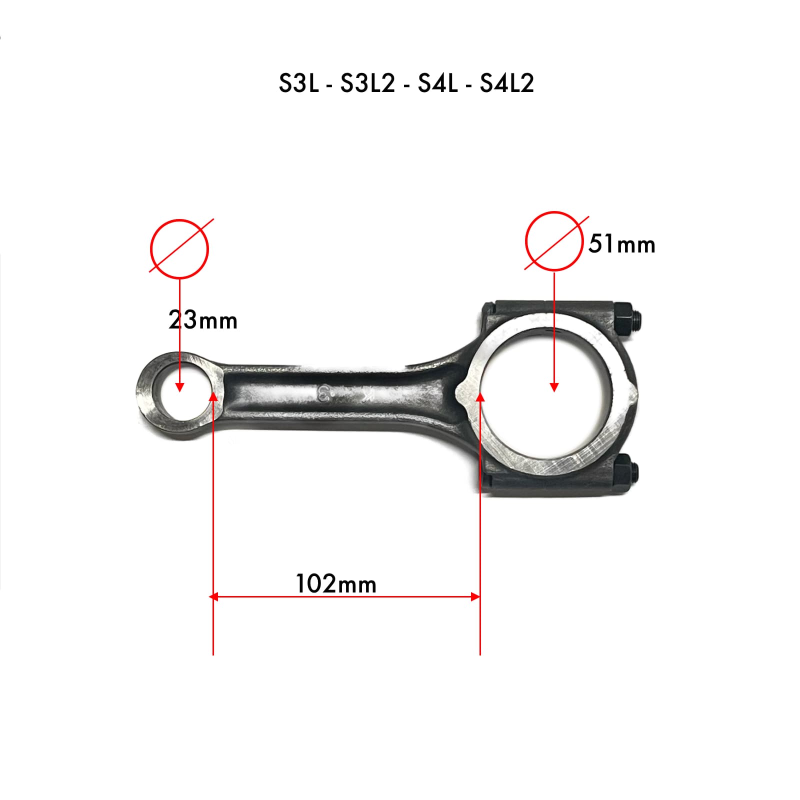Bielle Mitsubishi S3L - S4l | S3L2 - S4l2 | S3L1 - S4L1 - 4