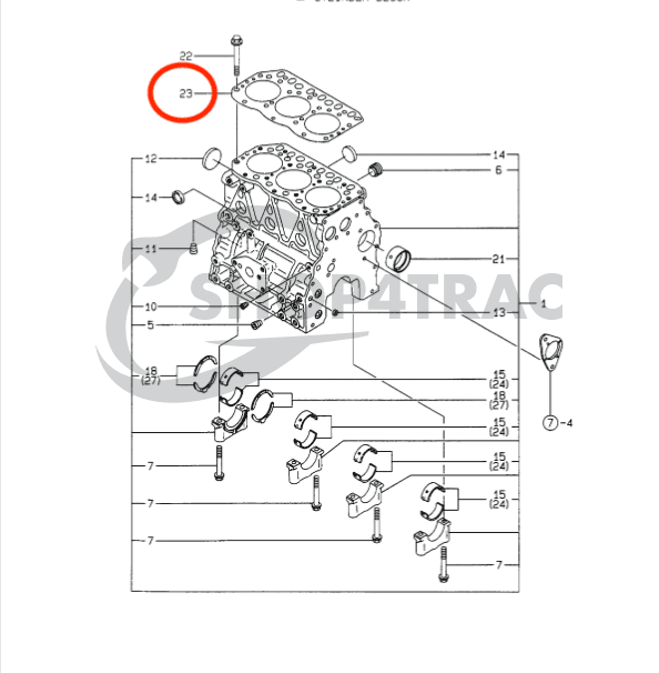 Jeu de joints Yanmar 3TNV82 | 3TNE82 | 3D82 | John Deere | Kobelco | Takeuchi - 2