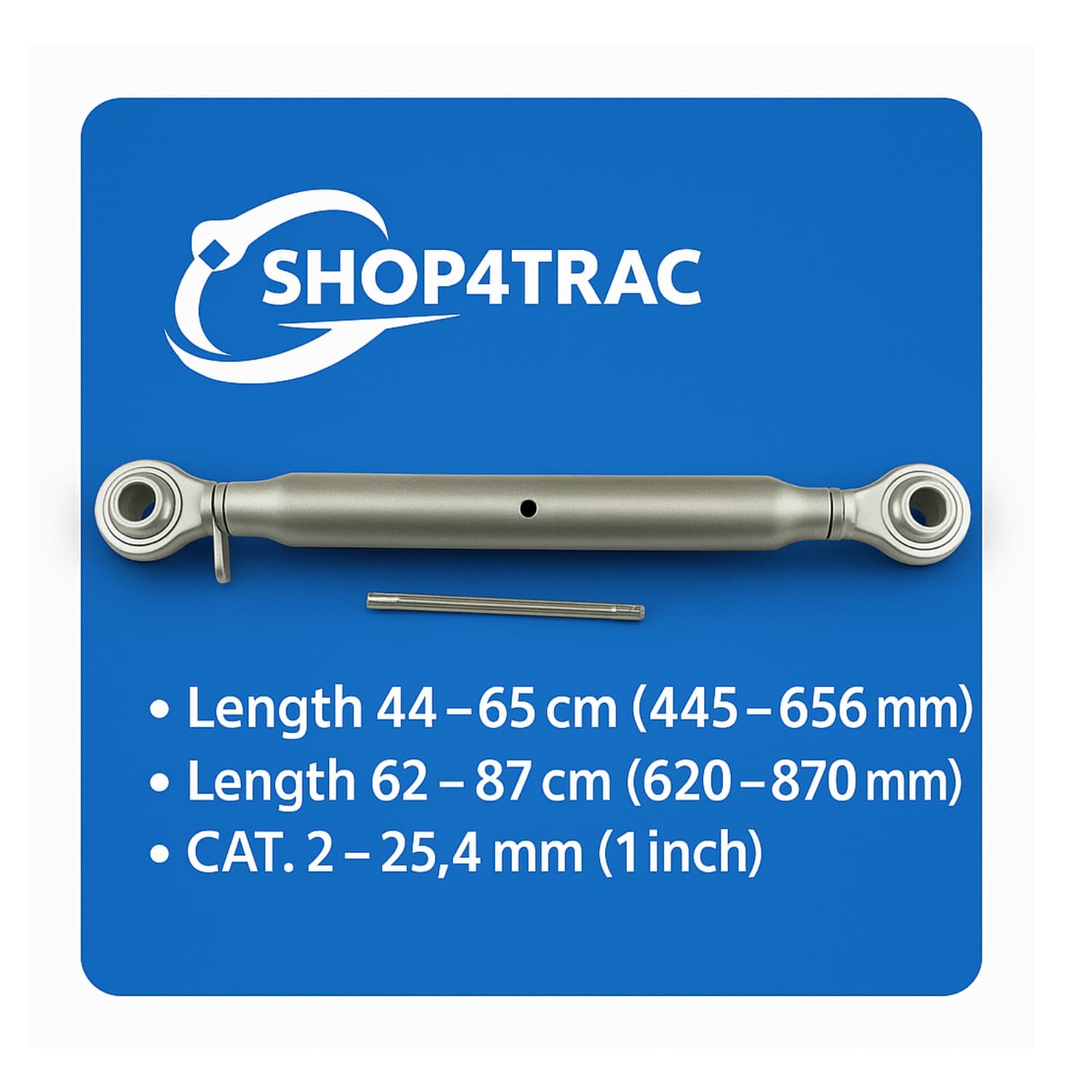 Lien supérieur Cat. 2 | Kubota – Yanmar – Shibaura – Hinomoto – Iseki