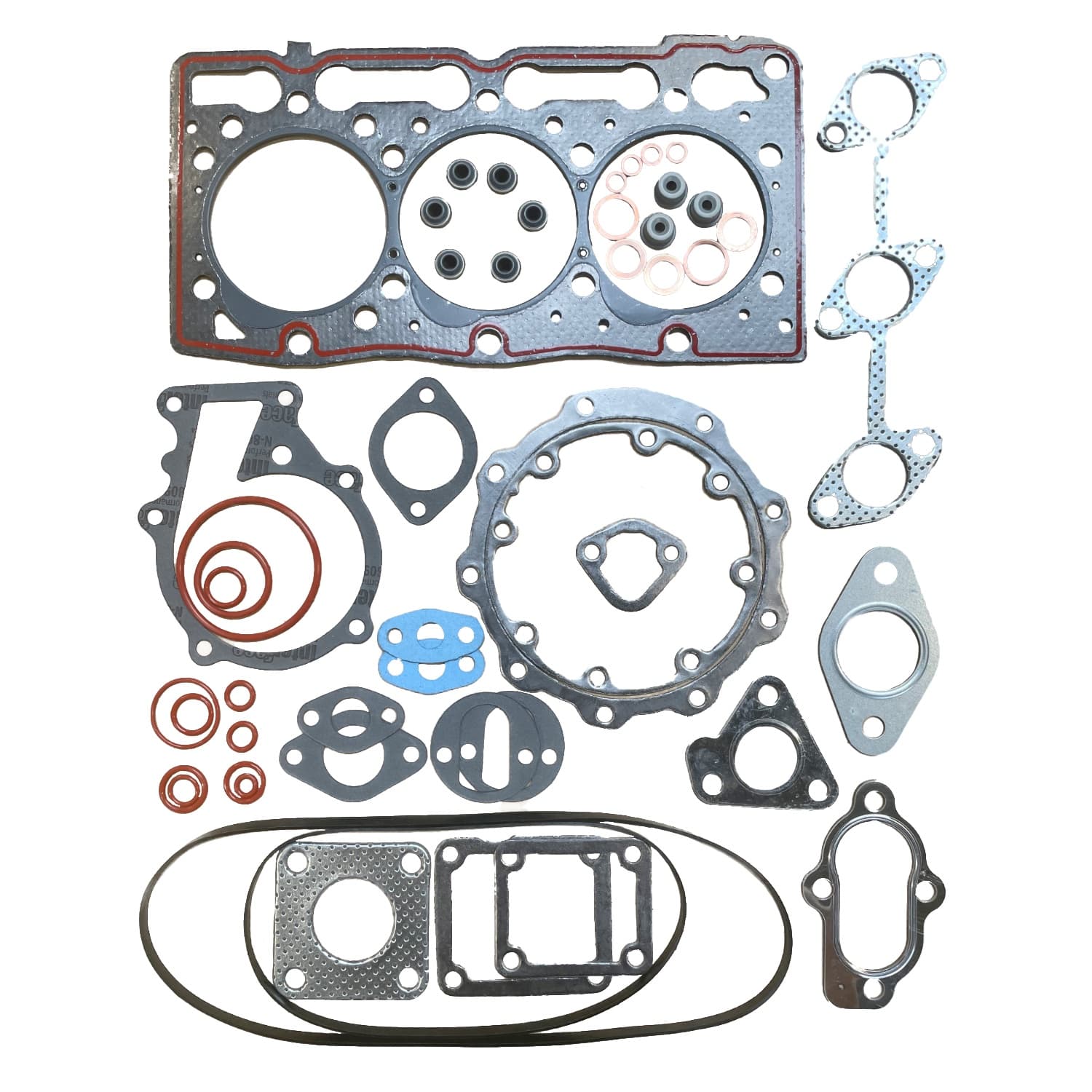 Culasse Kubota D1105 complète + pochette de joints + bougies de préchauffage | Thermostat | Vannes - 4