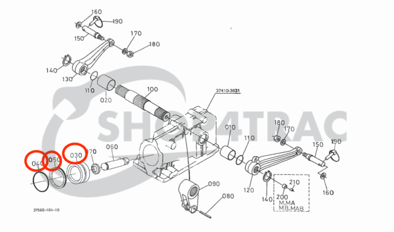 Piston de vérin de levage | Piston de levage complet Kubota B2301 - B3350 | L2050 - L3800 | L1-18 | GT5 - GT8 - 3