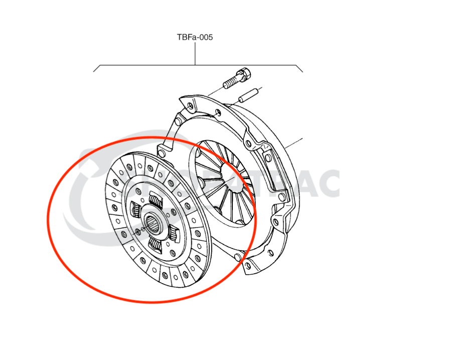 Disque d'embrayage Kubota B1121D - B1181 | B1220 - B1820 - 2