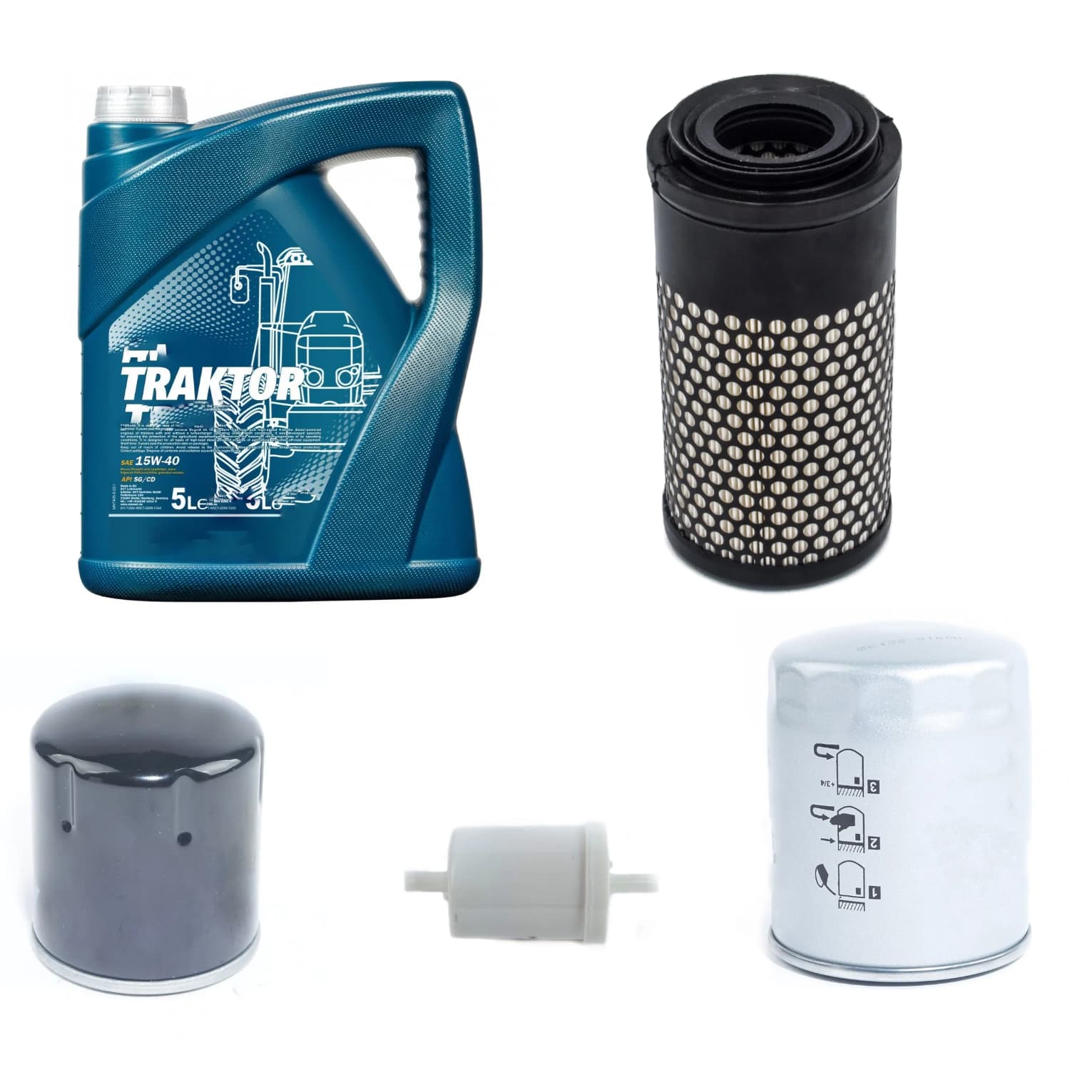 Kit de filtre complet kubota ZD18 - ZD28 | F2680 - F2880E | GZD15 | GZD15II | RTV500