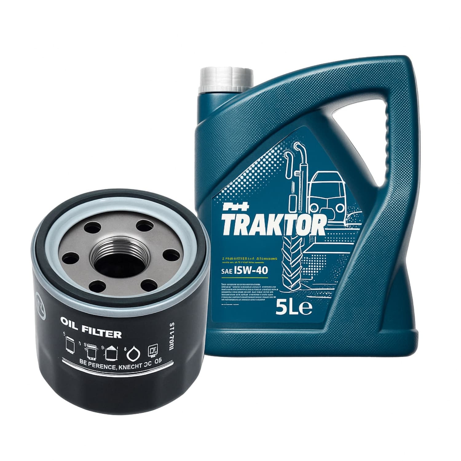 Ensemble Filtre à Huile Moteur + Huile 15W40 Kubota B1121 – BX2670 | G1700 – GR212S | Yanmar | Takeushi