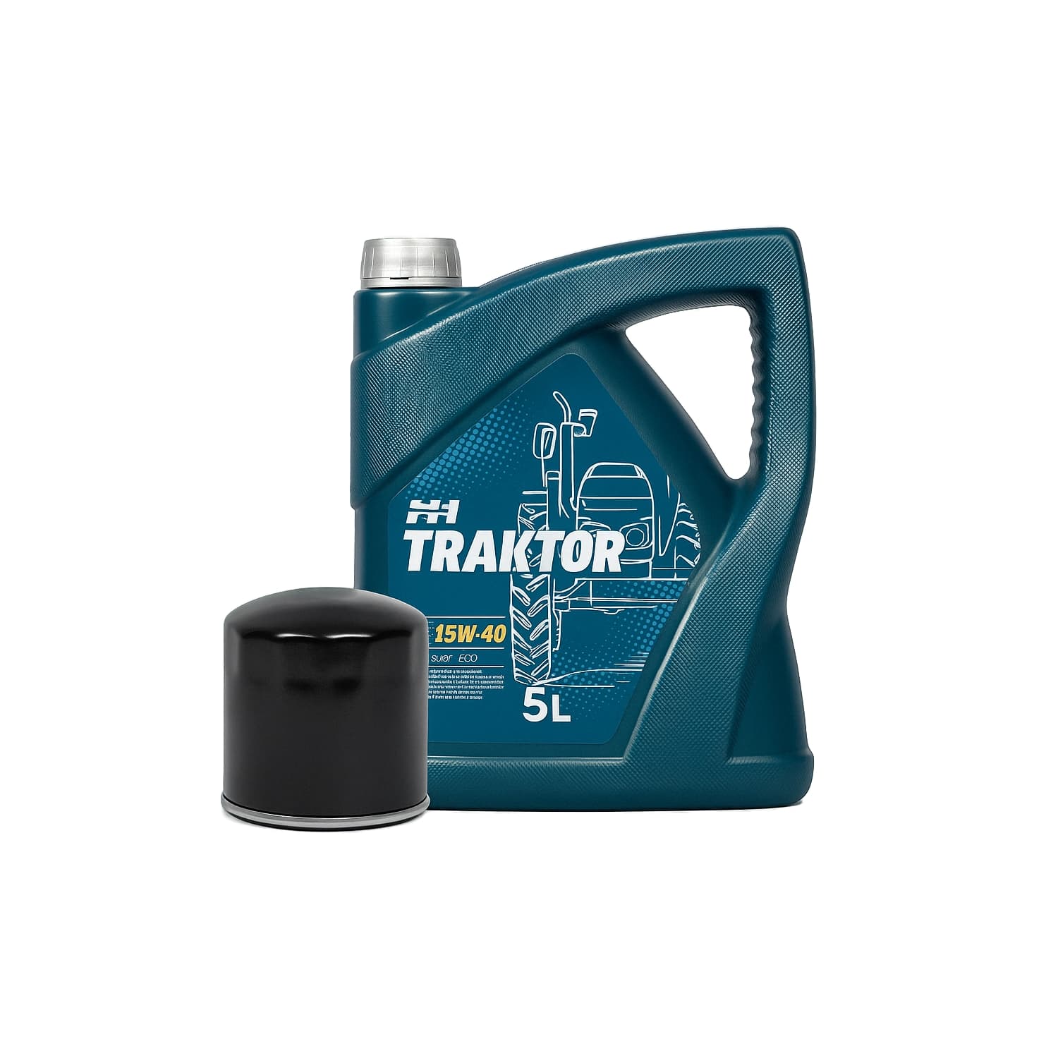 Ensemble filtre à huile moteur + huile moteur 15w40 Kubota B | F | RTV – Iseki TX | TU – Yanmar YM | F – Mitsubishi MT | D