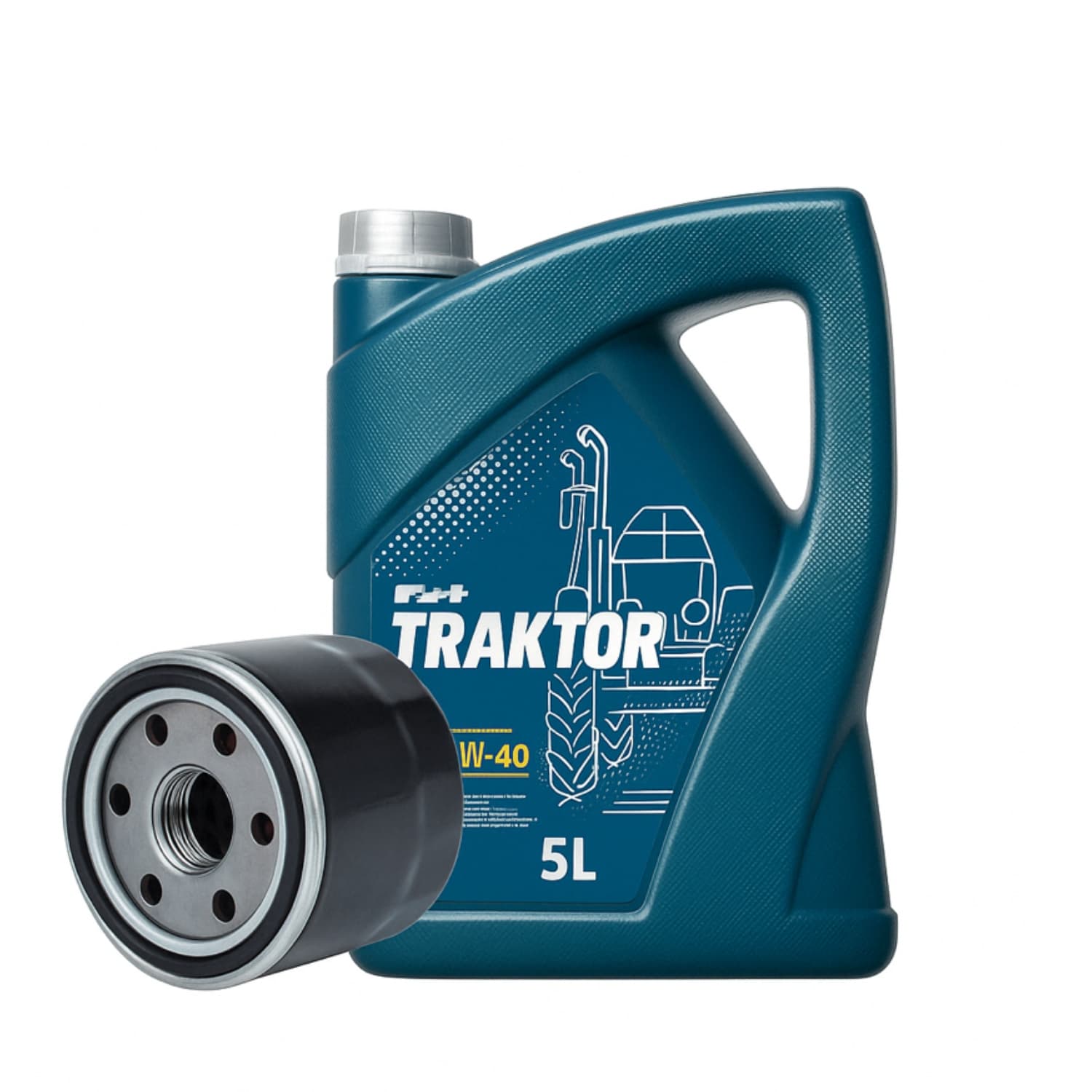 Ensemble Filtre à Huile Moteur + Huile 15W40 Iseki TA Landleader | TA207 – TA287F | TA317F – TA530 | TA538 – 5040