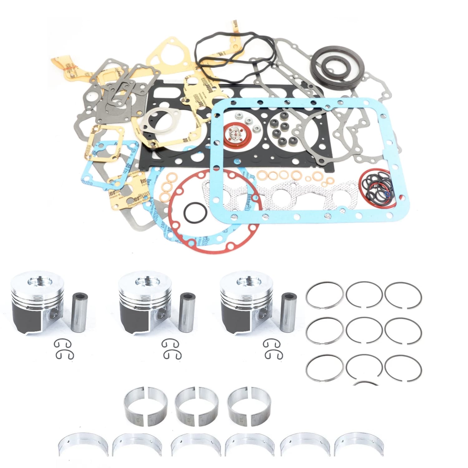 Kit de révision moteur Kubota D1703M-DI | moteur D1803M-DI | Bobcat | Eurocomach | Giant | Hitachi | Schäffer