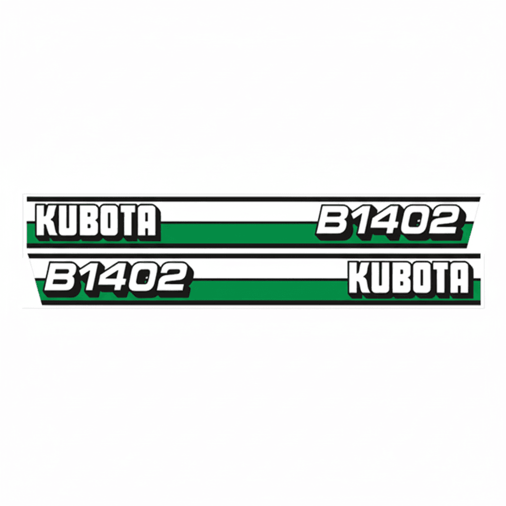 Autocollant | Jeu d'autocollants Kubota B1402