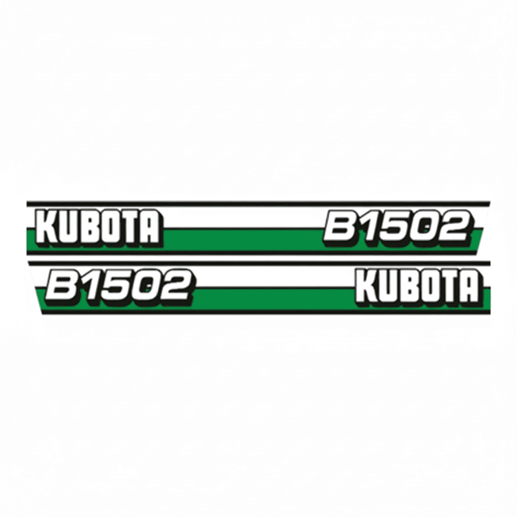 Autocollant | Jeu d'autocollants Kubota B1502 | Série B