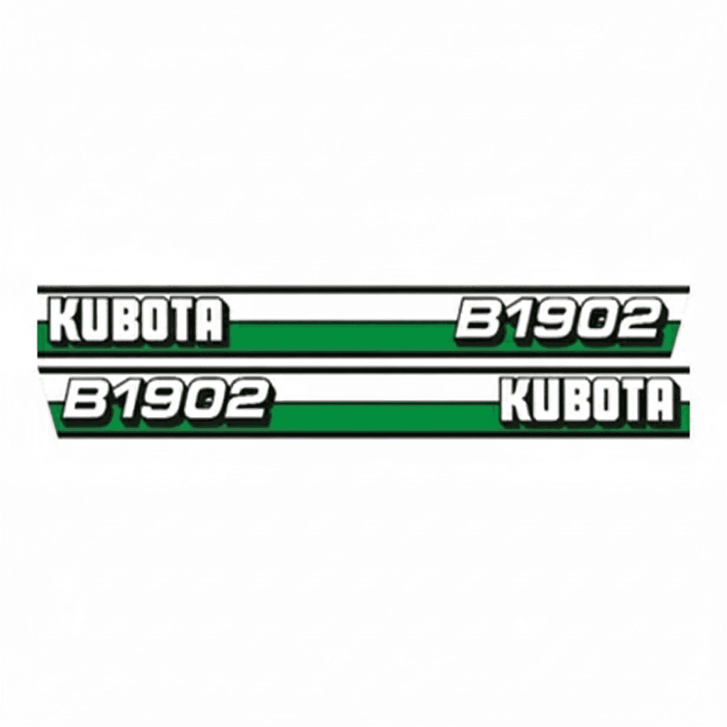 Autocollant | Jeu d'autocollants Kubota B1902 | Série B