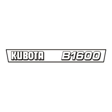 Autocollant | Set d'autocollants Kubota B1600 | Série B