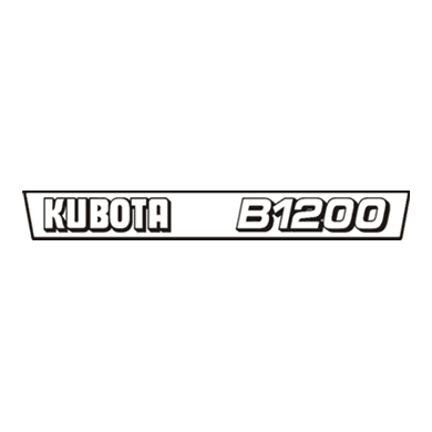 Autocollant | Jeu d'autocollants Kubota B1200 | Série B