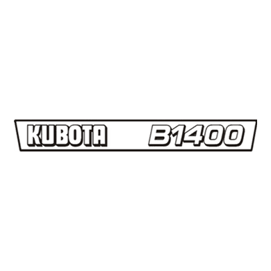 Autocollant | Jeu d'autocollants Kubota B1400 | Série B