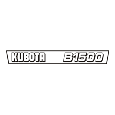 Autocollant | Jeu d'autocollants Kubota B1500 | Série B